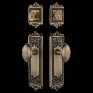 Nostalgic Warehouse Egg & Dart Entry Set with Homestead Knobimage