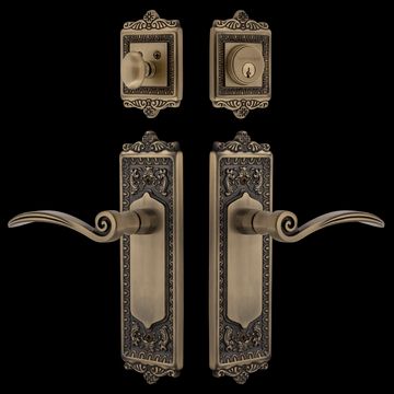 Nostalgic Warehouse Egg & Dart Entry Set with Swan Leverimage