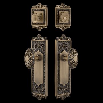 Nostalgic Warehouse Egg & Dart Entry Set with Victorian Knobimage