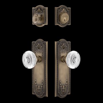 Nostalgic Warehouse Meadows Entry Set with Crystal Egg & Dart Knobimage