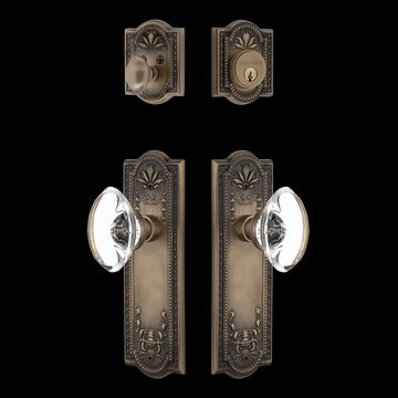 Nostalgic Warehouse Meadows Entry Set with Oval Clear Crystal Knobimage