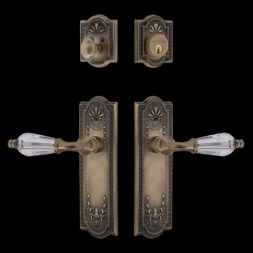 Nostalgic Warehouse Meadows Entry Set with Parlour Crystal Leverimage