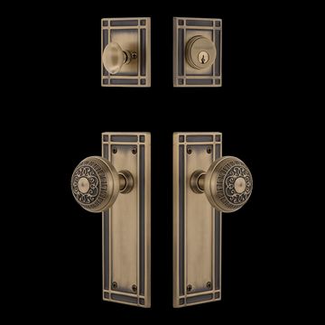 Nostalgic Warehouse Mission Entry Set with Egg & Dart Knobimage