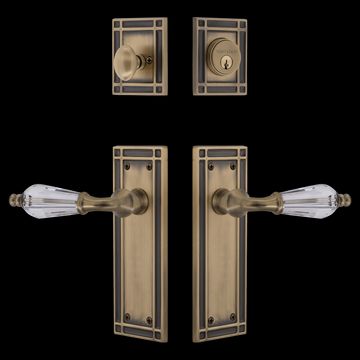 Nostalgic Warehouse Mission Entry Set with Parlour Crystal Leverimage