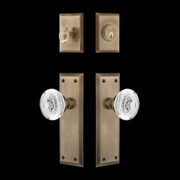 Nostalgic Warehouse New York Entry Set with Crystal Egg & Dart Knobimage