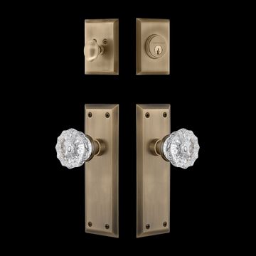 Nostalgic Warehouse New York Entry Set with Crystal Knobimage