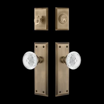 Nostalgic Warehouse New York Entry Set with Crystal Meadows Knobimage