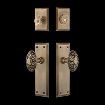 Nostalgic Warehouse New York Entry Set with Victorian Knobimage