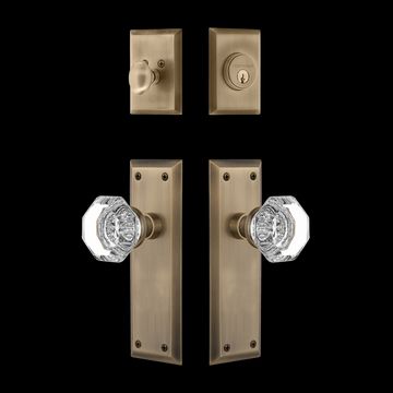 Nostalgic Warehouse New York Entry Set with Waldorf Crystal Knobimage
