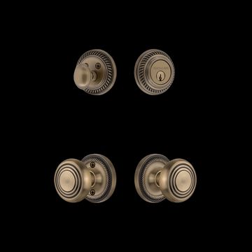 Nostalgic Warehouse Rope Rosette Entry Set with Deco Knobimage