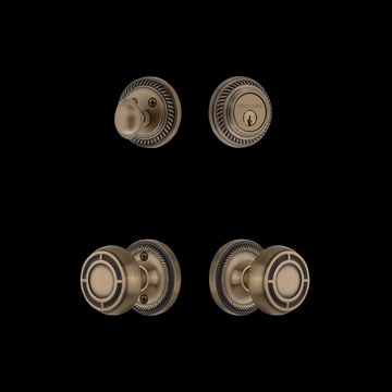 Nostalgic Warehouse Rope Rosette Entry Set with Mission Knobimage