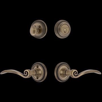Nostalgic Warehouse Rope Rosette Entry Set with Swan Leverimage