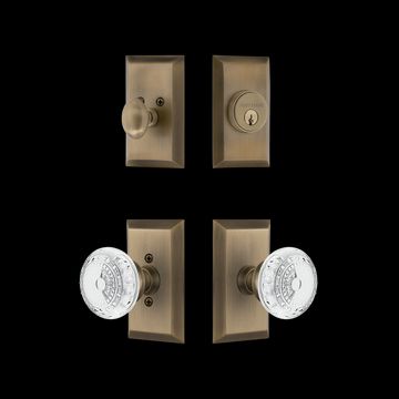Nostalgic Warehouse Studio Entry Set with Crystal Meadows Knobimage