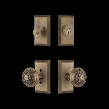 Nostalgic Warehouse Studio Entry Set with Egg & Dart Knobimage