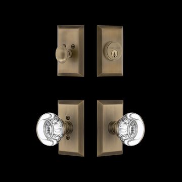 Nostalgic Warehouse Studio Entry Set with Round Clear Crystal Knobimage