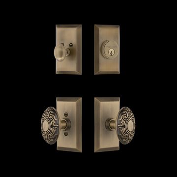 Nostalgic Warehouse Studio Entry Set with Victorian Knobimage