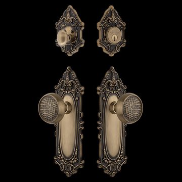 Nostalgic Warehouse Victorian Entry Set with Craftsman Knobimage