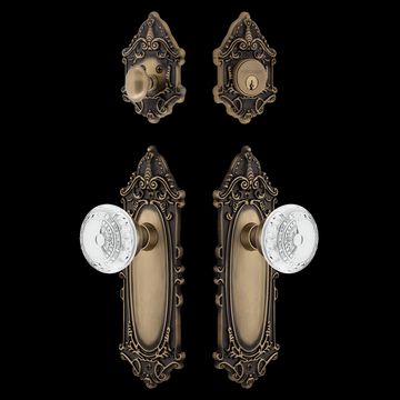 Nostalgic Warehouse Victorian Entry Set with Crystal Meadows Knobimage