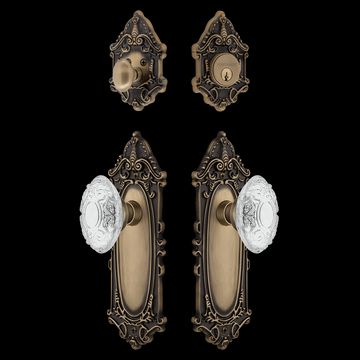 Nostalgic Warehouse Victorian Entry Set with Crystal Victorian Knobimage