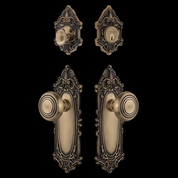 Nostalgic Warehouse Victorian Entry Set with Deco Knobimage