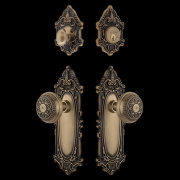 Nostalgic Warehouse Victorian Entry Set with Egg & Dart Knobimage