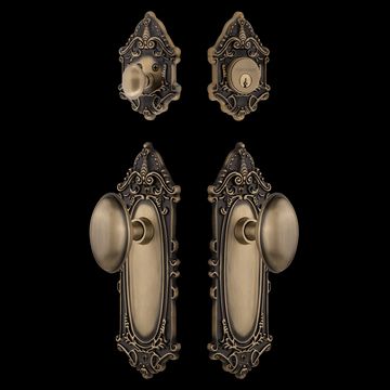 Nostalgic Warehouse Victorian Entry Set with Homestead Knobimage