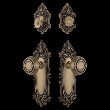 Nostalgic Warehouse Victorian Entry Set with Mission Knobimage