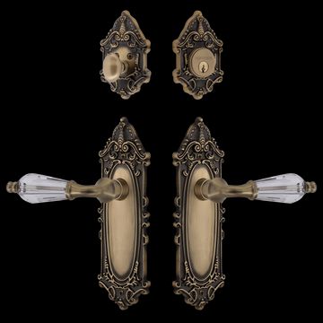 Nostalgic Warehouse Victorian Entry Set with Parlour Crystal Leverimage