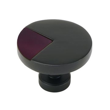 Carpe Diem Spectra Matte Black and Black Cherry Knobimage