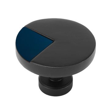 Carpe Diem Spectra Matte Black and Deep Blue Knobimage