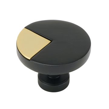 Carpe Diem Spectra Matte Black and Gold Knobimage