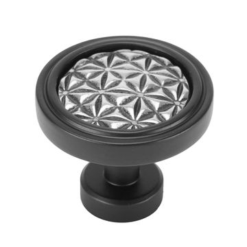 Carpe Diem Spectra Origami Black and Chrome Knobimage