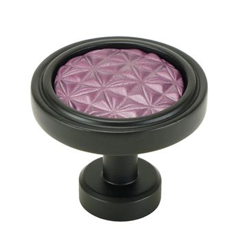 Carpe Diem Spectra Origami Black and Fuchsia Pink Knobimage