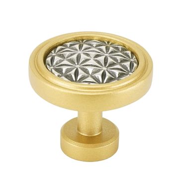 Carpe Diem Spectra Origami Gold and Chrome Knobimage