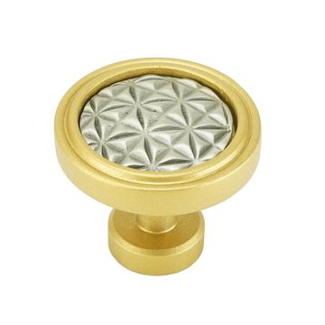 Carpe Diem Spectra Origami Gold and Satin Silver Knobimage