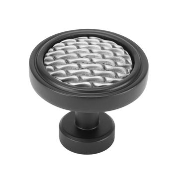 Carpe Diem Spectra Waves Black and Satin Silver Knobimage