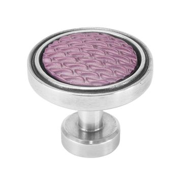 Carpe Diem Spectra Waves Chrome and Fuchsia Pink Knobimage