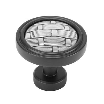 Carpe Diem Spectra Weaves Black and Chrome Knobimage