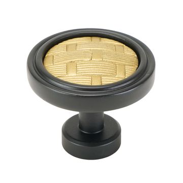 Carpe Diem Spectra Weaves Black and Gold Knobimage