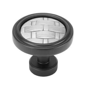 Carpe Diem Spectra Weaves Black and Satin Silver Knobimage