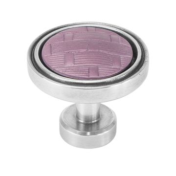 Carpe Diem Spectra Weaves Chrome and Fuchsia Pink Knobimage
