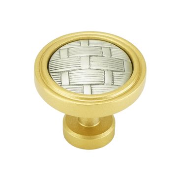 Carpe Diem Spectra Weaves Gold and Satin Silver Knobimage