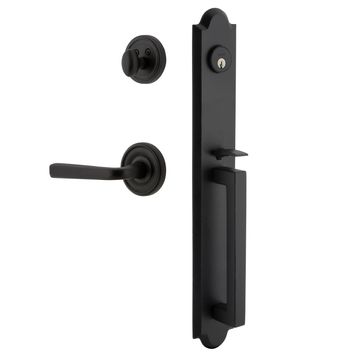 Ageless Iron Dome Loch Rosette Handleset With D-Grip And Lance Leverimage