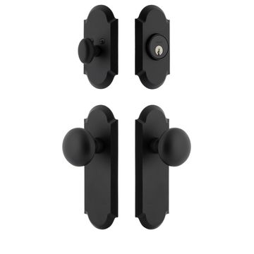 Ageless Iron Dome Long Plate Entry Set With Keep Knobimage