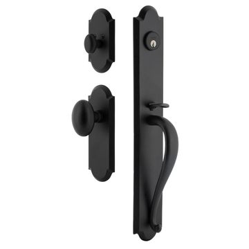 Ageless Iron Dome Long Plate Handleset With A-Grip And Aeg Knobimage