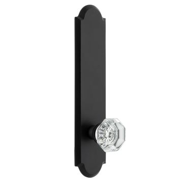 Ageless Iron Dome Tall Plate Door Set With Krystall Knobimage