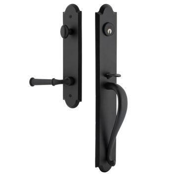 Ageless Iron Dome Tall Plate Handleset With A-Grip And Cannon Leverimage