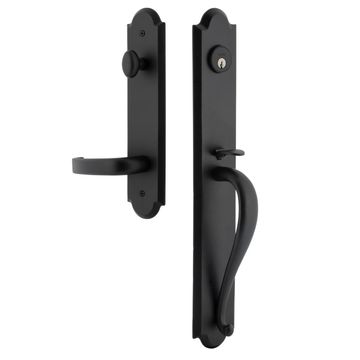 Ageless Iron Dome Tall Plate Handleset With A-Grip And Crescent Leverimage