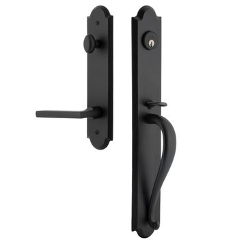 Ageless Iron Dome Tall Plate Handleset With A-Grip And Dirk Leverimage