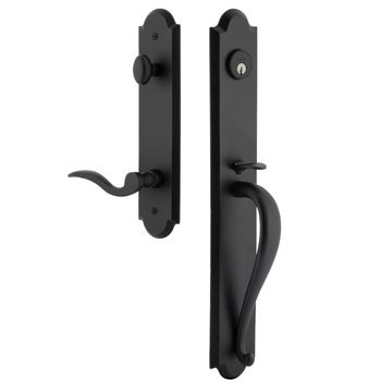 Ageless Iron Dome Tall Plate Handleset With A-Grip And Palisade Leverimage